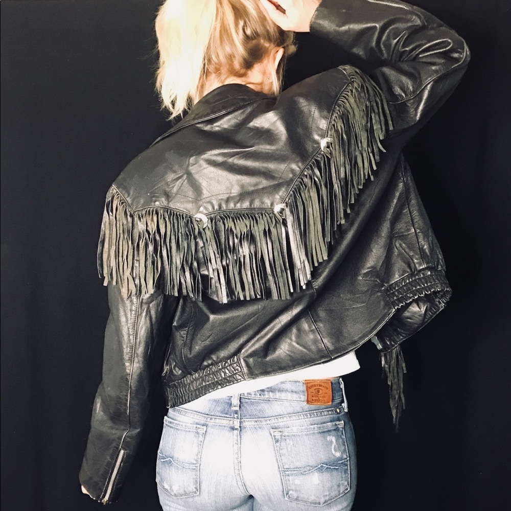 Vintage Western Real Leather Jacket